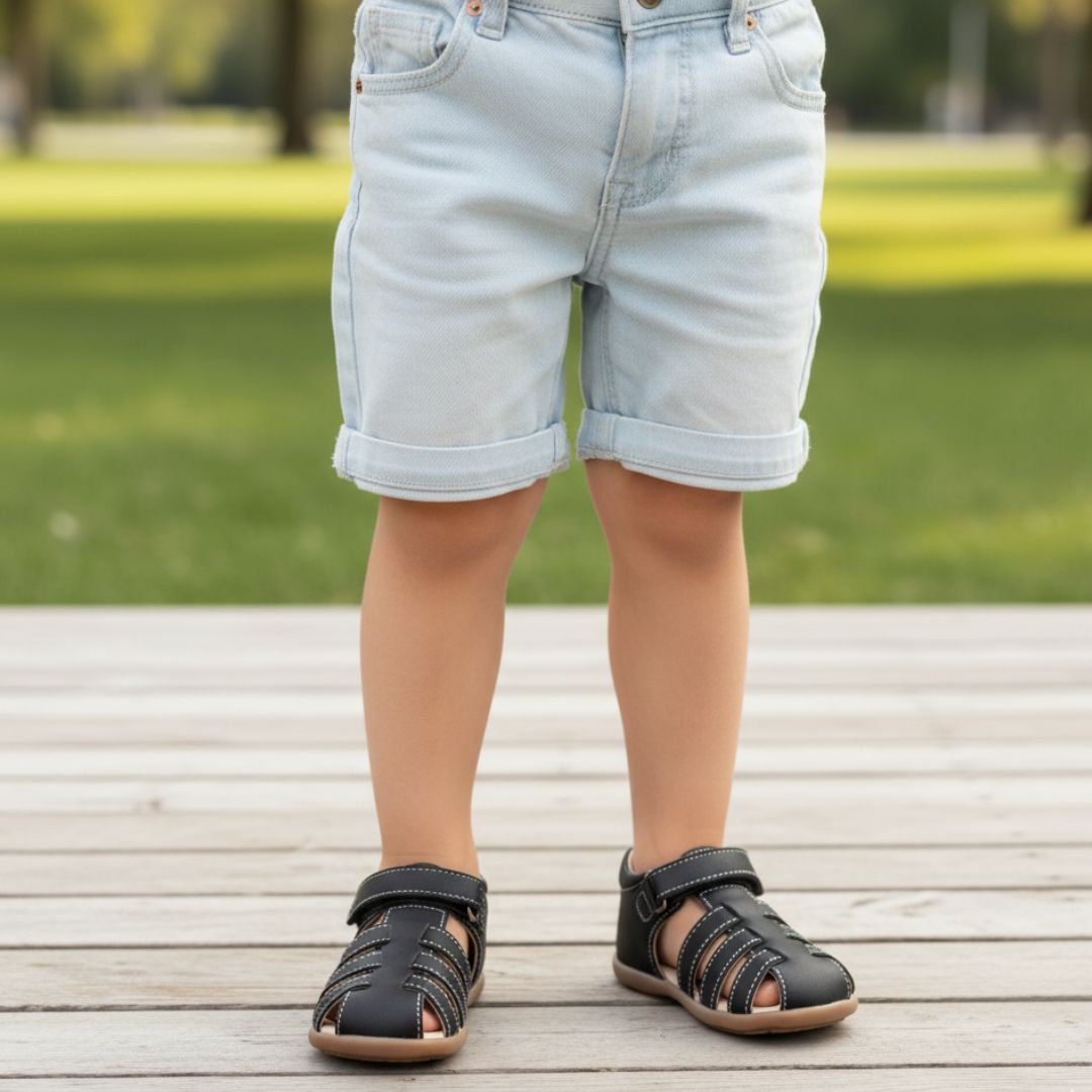 Sandale Noir Garçon à Scratch