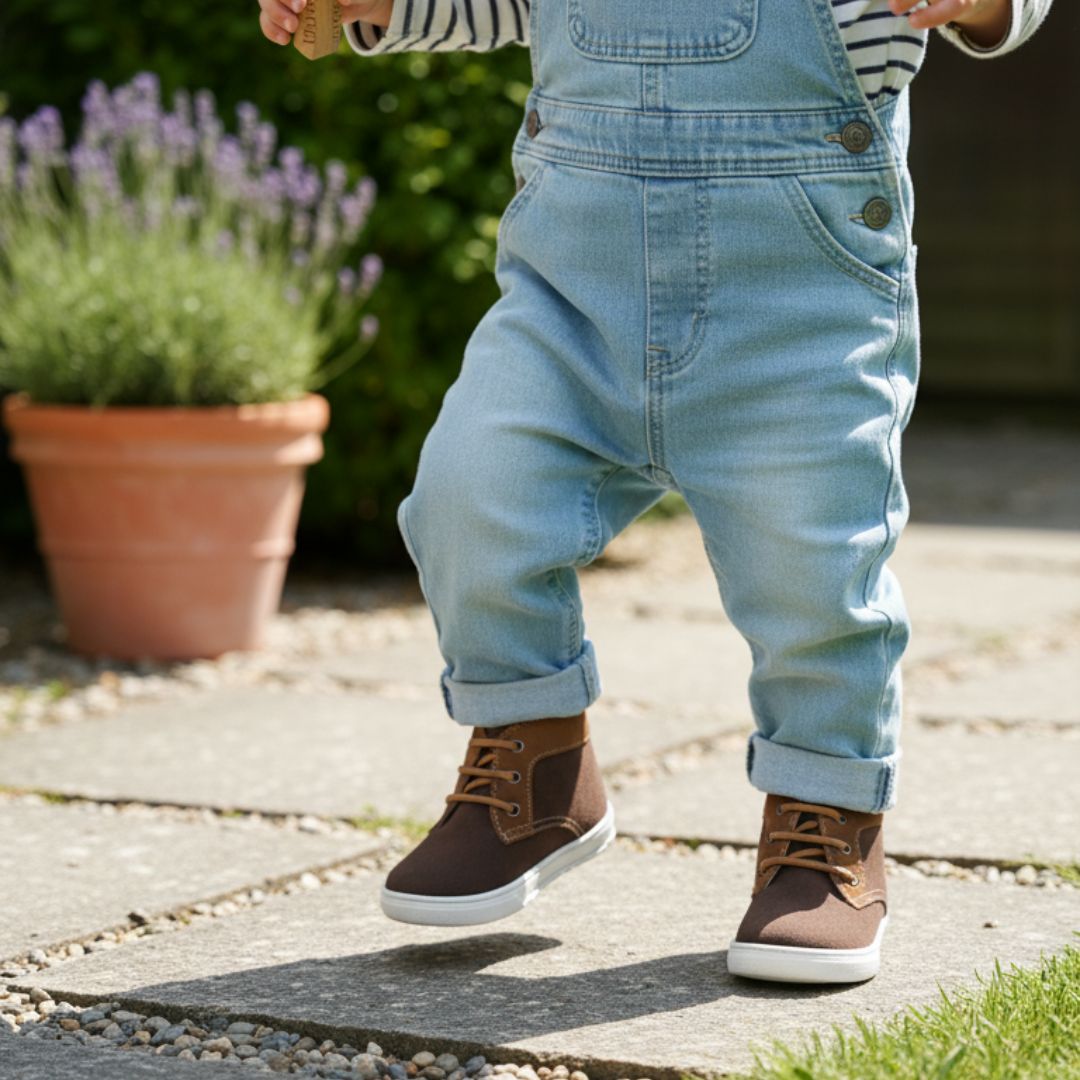 Bottine Marron Garçon à Lacets
