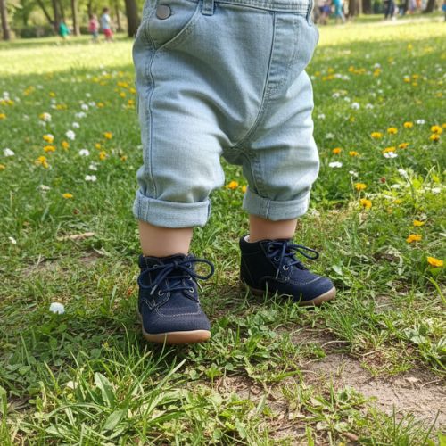 Bottine Marine Garçon à Lacets