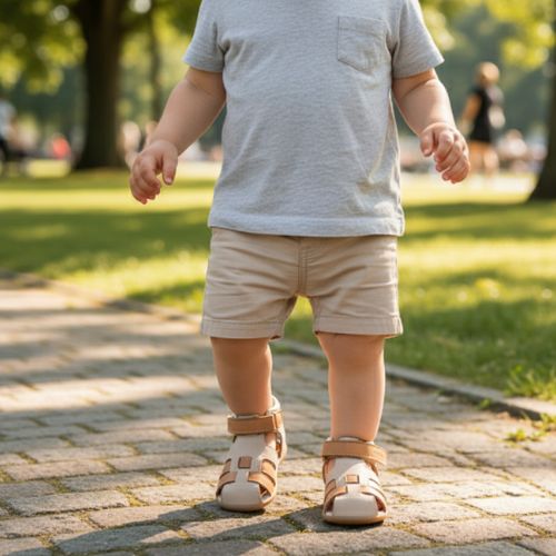 Sandale Camel Garçon à Scratch