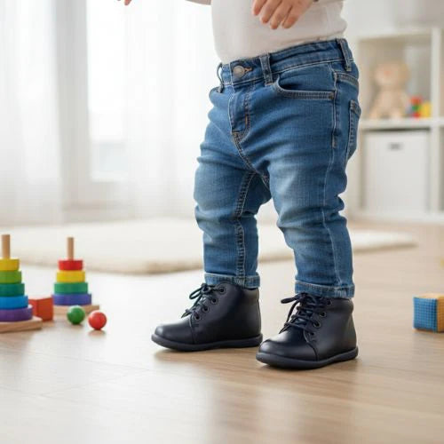 Bottine Marine Garçon Cuir