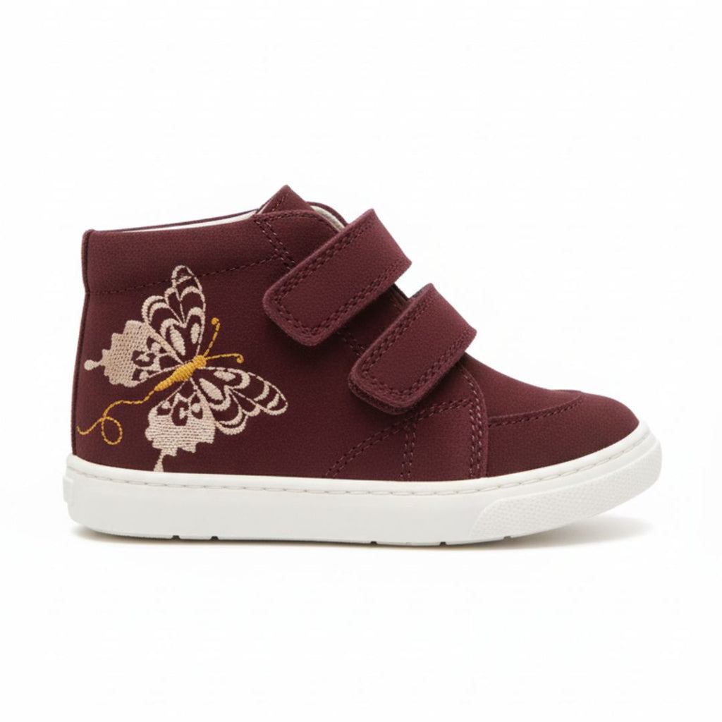 Bottine Bordeaux Fille à Scratch