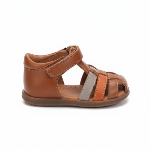 Sandale Marron et Orange Garçon à Scratch
