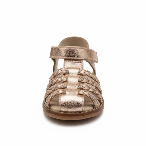 Sandale Rose Gold Motif Uni à Enfiler