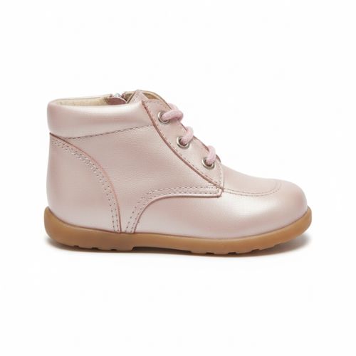 Bottine Rose à Lacets