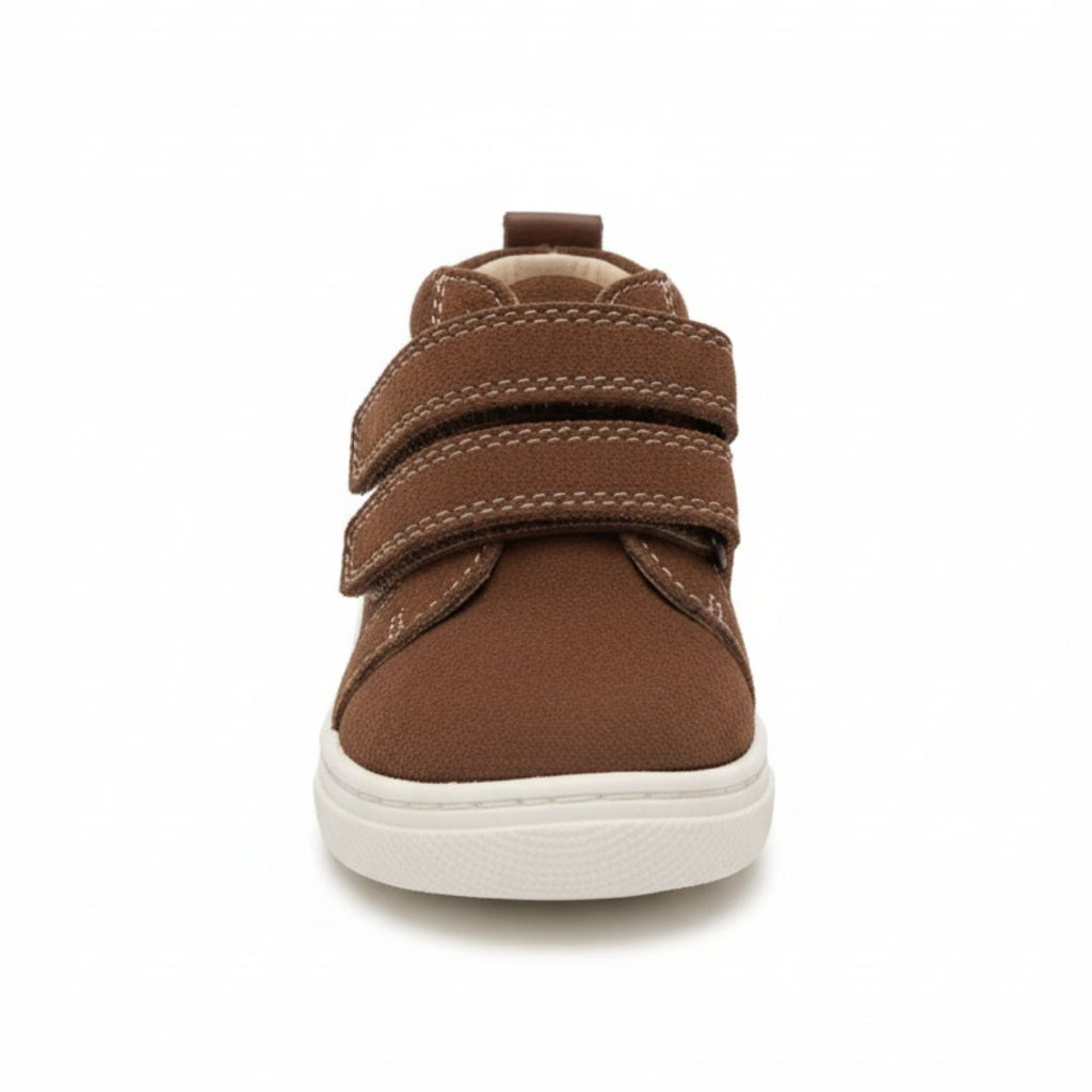 Bottine Marron Garçon Motif Uni Scratch